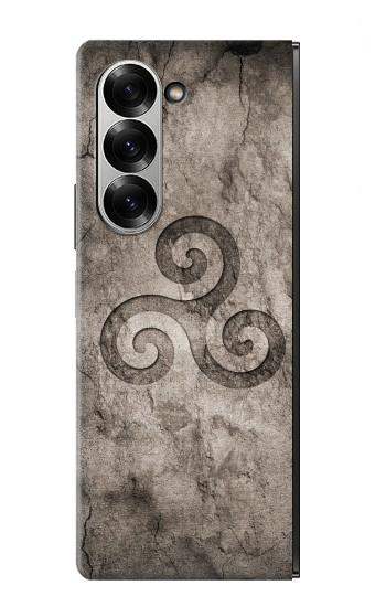 S2892 Triskele Symbol Stone Texture Case For Samsung Galaxy Z Fold 7