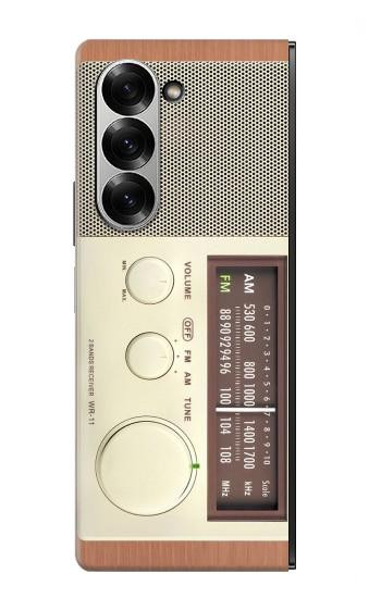 S3165 FM AM Wooden Receiver Graphic Case For Samsung Galaxy Z Fold 7
