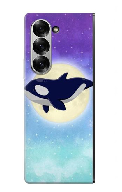 S3807 Killer Whale Orca Moon Pastel Fantasy Case For Samsung Galaxy Z Fold 7
