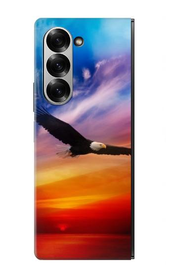 S3841 Bald Eagle Flying Colorful Sky Case For Samsung Galaxy Z Fold 7