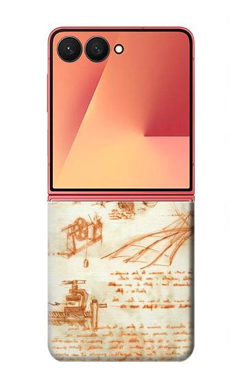 S0566 Technical Drawing Da Vinci Case For Samsung Galaxy Z Flip 7