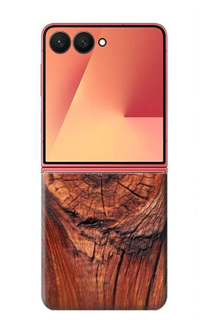 S0603 Wood Graphic Printed Case For Samsung Galaxy Z Flip 7