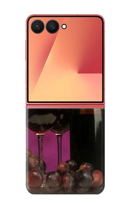 S0910 Red Wine Case For Samsung Galaxy Z Flip 7
