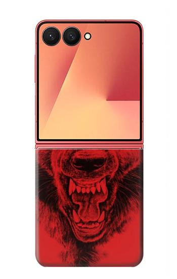 S1090 Red Wolf Case For Samsung Galaxy Z Flip 7