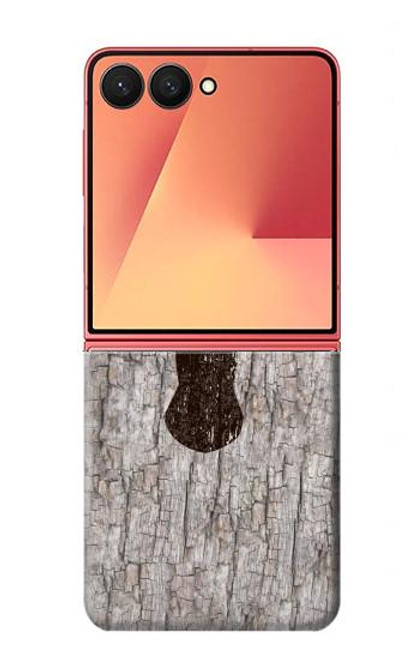 S2505 Reindeer Head Old Wood Texture Graphic Case For Samsung Galaxy Z Flip 7