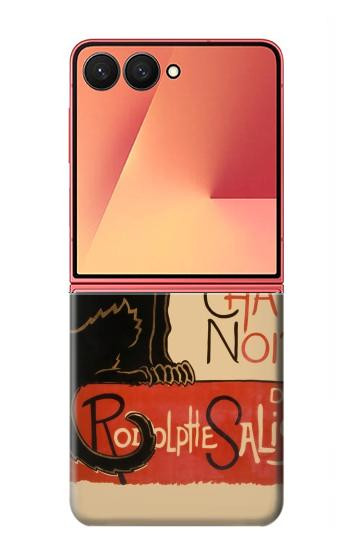 S2739 Chat Noir Black Cat Vintage Case For Samsung Galaxy Z Flip 7