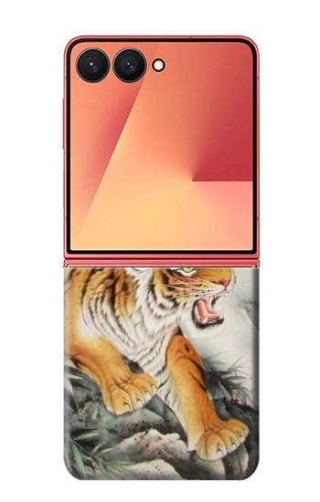 S2751 Chinese Tiger Brush Painting Case For Samsung Galaxy Z Flip 7