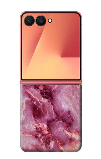 S3052 Pink Marble Graphic Printed Case For Samsung Galaxy Z Flip 7