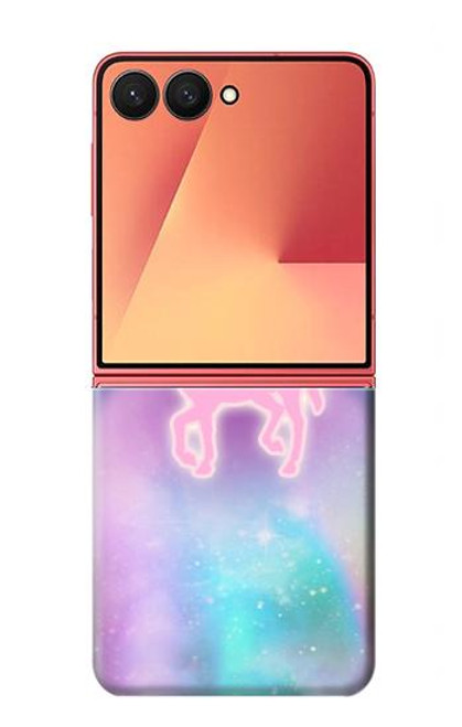 S3070 Rainbow Unicorn Pastel Sky Case For Samsung Galaxy Z Flip 7
