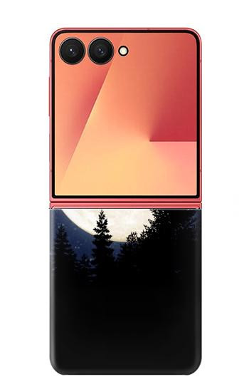 S3323 Flying Elephant Full Moon Night Case For Samsung Galaxy Z Flip 7