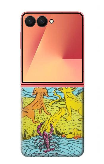 S3435 Tarot Card Moon Case For Samsung Galaxy Z Flip 7