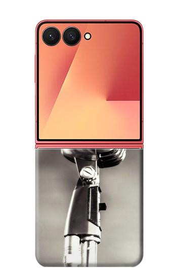 S3495 Vintage Microphone Case For Samsung Galaxy Z Flip 7