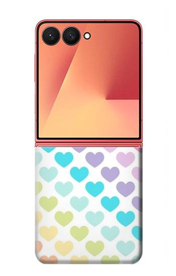 S3499 Colorful Heart Pattern Case For Samsung Galaxy Z Flip 7