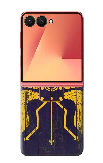 S3546 Roman Shield Blue Case For Samsung Galaxy Z Flip 7