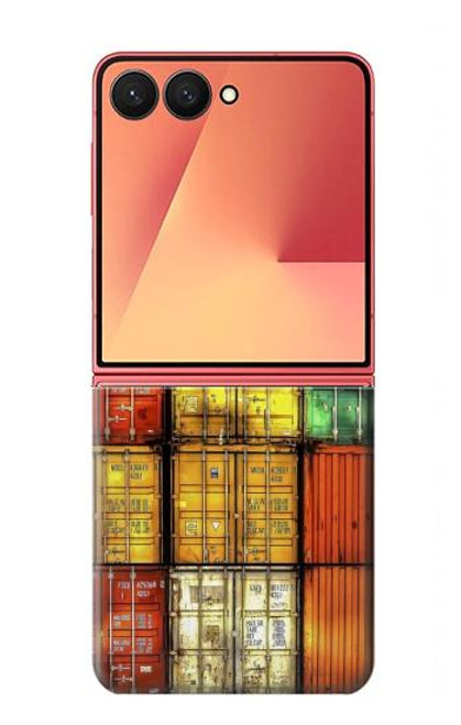 S3861 Colorful Container Block Case For Samsung Galaxy Z Flip 7