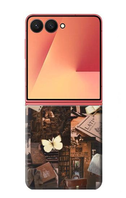 S3877 Dark Academia Case For Samsung Galaxy Z Flip 7