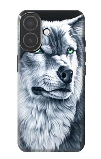 S0123 Grim White Wolf Case For iPhone 17