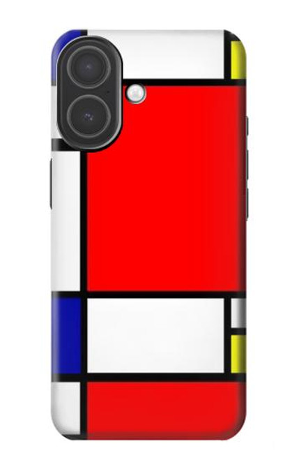 S0157 Composition Red Blue Yellow Case For iPhone 17