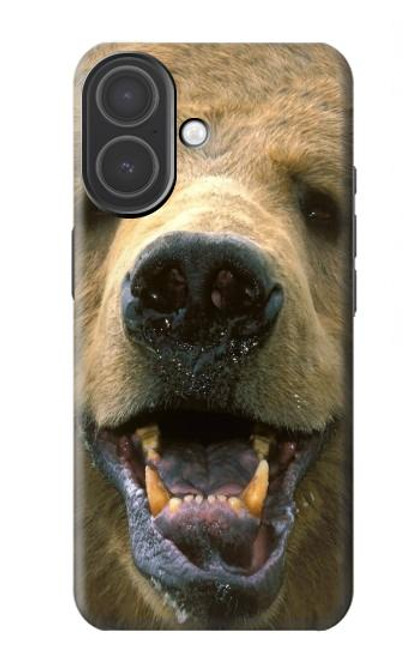 S0840 Grizzly Bear Face Case For iPhone 17