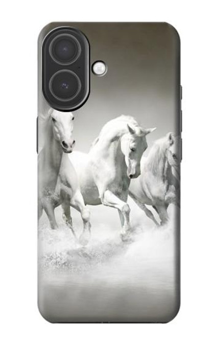 S0933 White Horses Case For iPhone 17