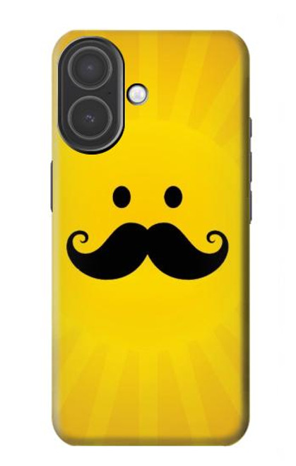 S1145 Yellow Mustache Sun Case For iPhone 17