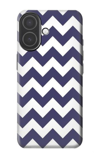 S2345 Navy Blue Shavron Zig Zag Pattern Case For iPhone 17