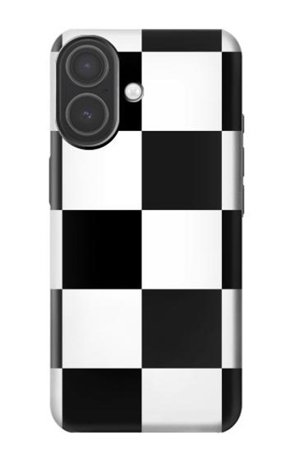 S2492 Black and White Check Case For iPhone 17