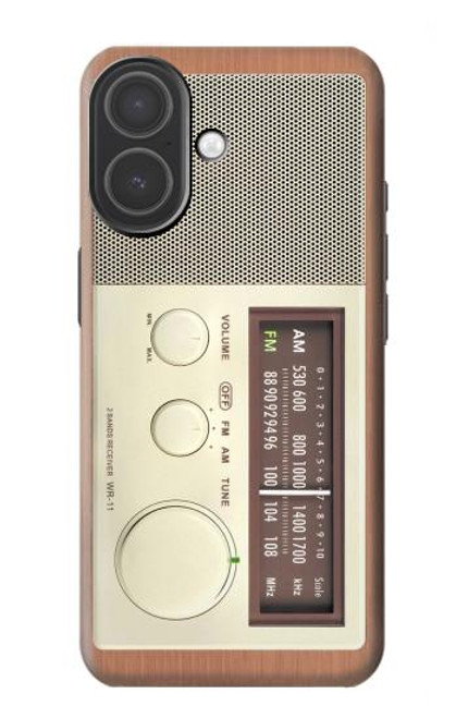 S3165 FM AM Wooden Receiver Graphic Case For iPhone 17