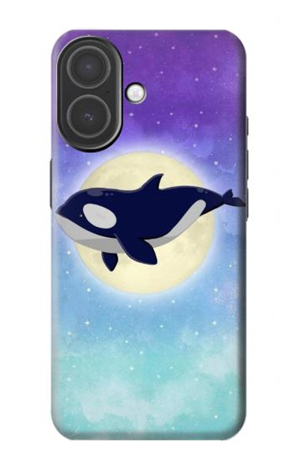 S3807 Killer Whale Orca Moon Pastel Fantasy Case For iPhone 17