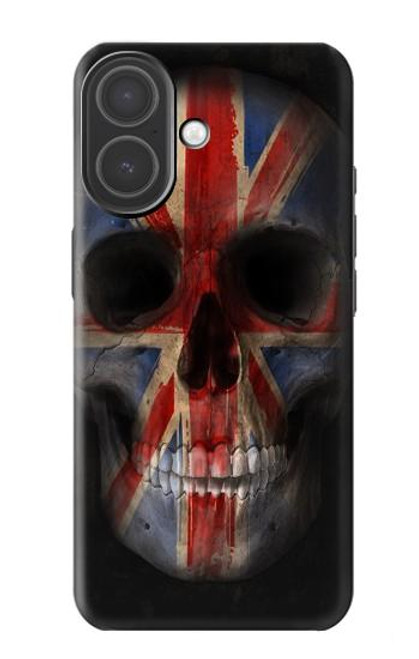 S3848 United Kingdom Flag Skull Case For iPhone 17