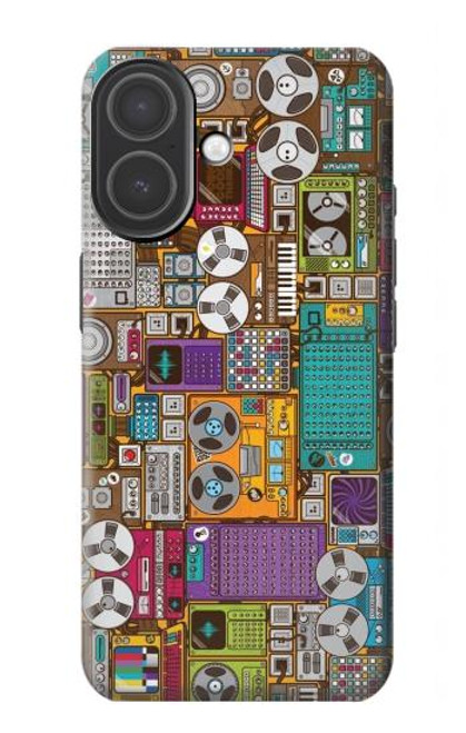 S3879 Retro Music Doodle Case For iPhone 17