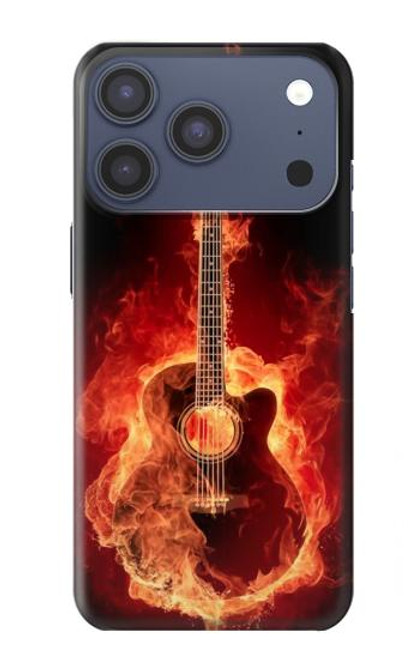 S0415 Fire Guitar Burn Case For iPhone 17 Pro
