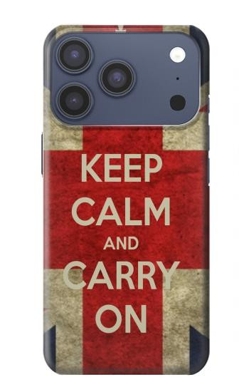 S0674 Keep Calm and Carry On Case For iPhone 17 Pro, 18 Pro