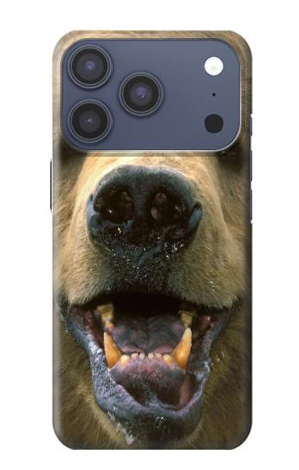 S0840 Grizzly Bear Face Case For iPhone 17 Pro