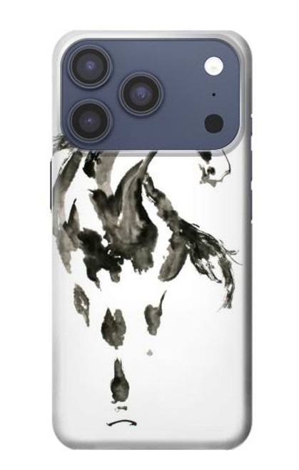 S1031 Horse Paintbrush Case For iPhone 17 Pro