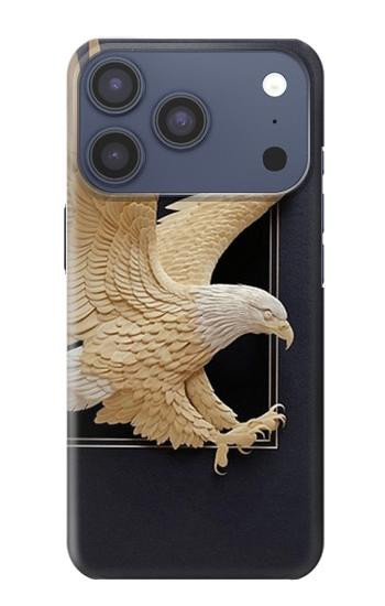 S1383 Paper Sculpture Eagle Case For iPhone 17 Pro, 18 Pro