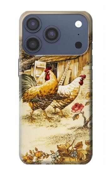 S2181 French Country Chicken Case For iPhone 17 Pro, 18 Pro