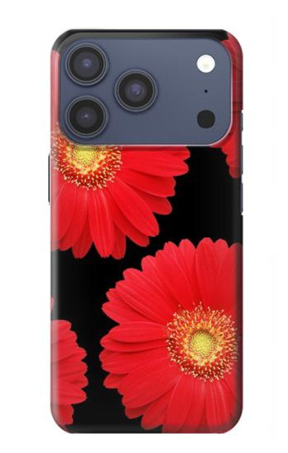 S2478 Red Daisy flower Case For iPhone 17 Pro