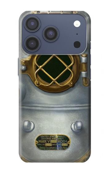 S2646 Vintage Deep Sea Diver Helmet Case For iPhone 17 Pro, 18 Pro