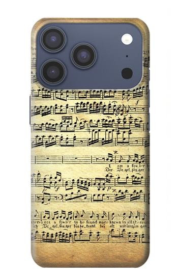 S2667 The Fowler Mozart Music Sheet Case For iPhone 17 Pro, 18 Pro