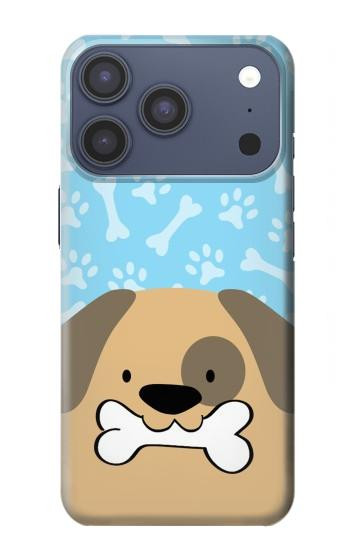 S2669 Cute Dog Paws Bones Cartoon Case For iPhone 17 Pro, 18 Pro