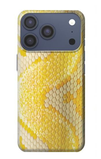 S2713 Yellow Snake Skin Graphic Printed Case For iPhone 17 Pro, 18 Pro