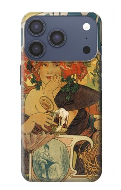 S2740 Alphonse Mucha Bieres De La Muse Case For iPhone 17 Pro