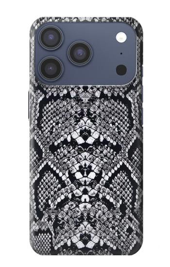 S2855 White Rattle Snake Skin Graphic Printed Case For iPhone 17 Pro, 18 Pro