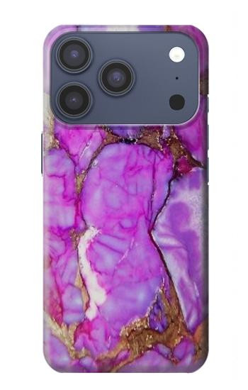 S2907 Purple Turquoise Stone Case For iPhone 17 Pro, 18 Pro