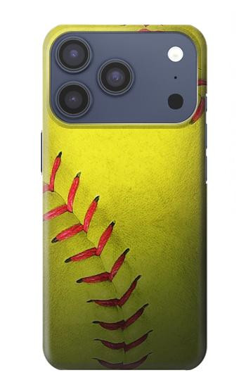 S3031 Yellow Softball Ball Case For iPhone 17 Pro, 18 Pro