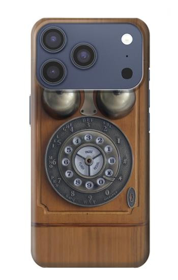 S3146 Antique Wall Retro Dial Phone Case For iPhone 17 Pro, 18 Pro
