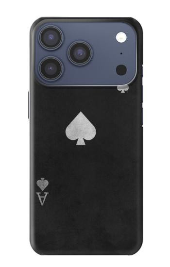 S3152 Black Ace of Spade Case For iPhone 17 Pro, 18 Pro