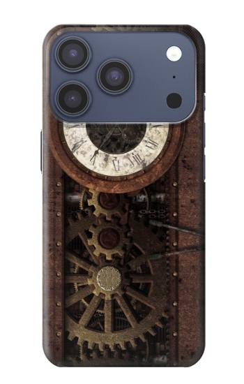 S3221 Steampunk Clock Gears Case For iPhone 17 Pro, 18 Pro