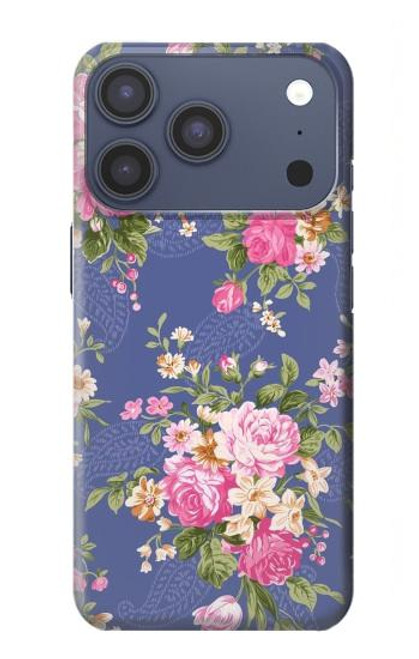 S3265 Vintage Flower Pattern Case For iPhone 17 Pro